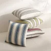 Autumn and Winter New Korean Linen Wide Stripe Pillow Cushion Cover